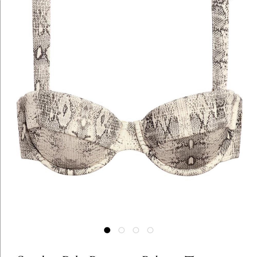 Montce Snake Rib Bustier Bikini Top